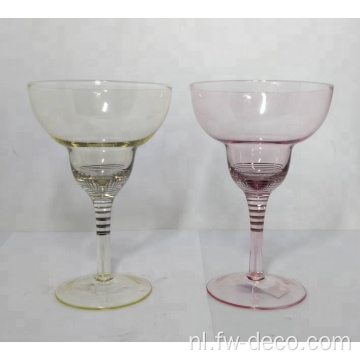 Nieuw design Gold Rim Margarita Wine Glass